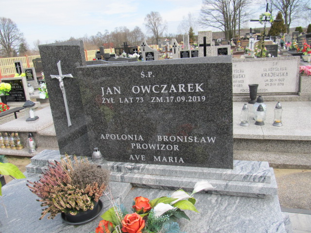 Jan Owczarek Tur - Grobonet - Wyszukiwarka osób pochowanych