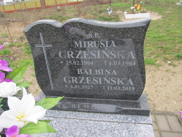 Maria Grzesińska 1964 Tur - Grobonet - Wyszukiwarka osób pochowanych